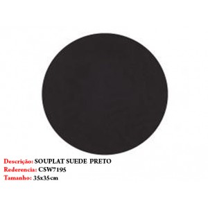 SOUPLAT SUEDE PRETO