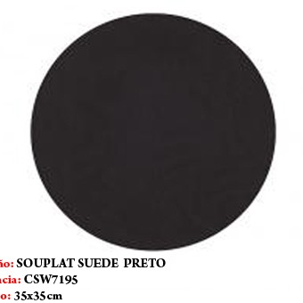 SOUPLAT SUEDE PRETO