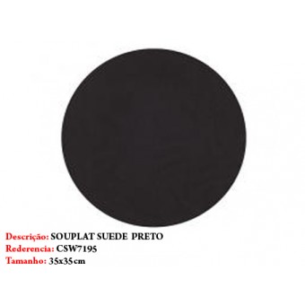 SOUPLAT SUEDE PRETO