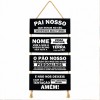 PLACA DE CORDA MODELO PAI NOSSO... COM 4 FRASES REF: JPL2037 PLACA DE CORDA MODELO PAI NOSSO... COM 4 FRASES REF: JPL2037