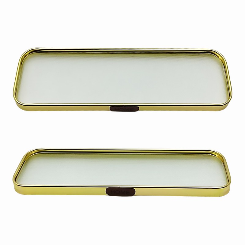 BANDEJA RETANGULAR DECORATIVA EM VIDRO REF: F0241 BANDEJA RETANGULAR DECORATIVA EM VIDRO REF: F0241