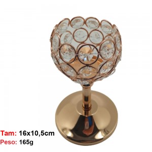 CASTIÇAL DE PLÁSTICO EM METAL