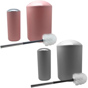 KIT LIXEIRA E ESCOVA SANITARIA 2PCS