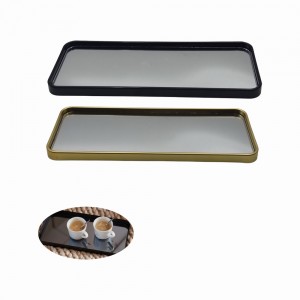 BANDEJA DECORATIVA MODELO RETANGULAR ESPELHADA EM VIDRO REF: 8213 BANDEJA DECORATIVA MODELO RETANGULAR ESPELHADA EM VIDRO REF: 8213