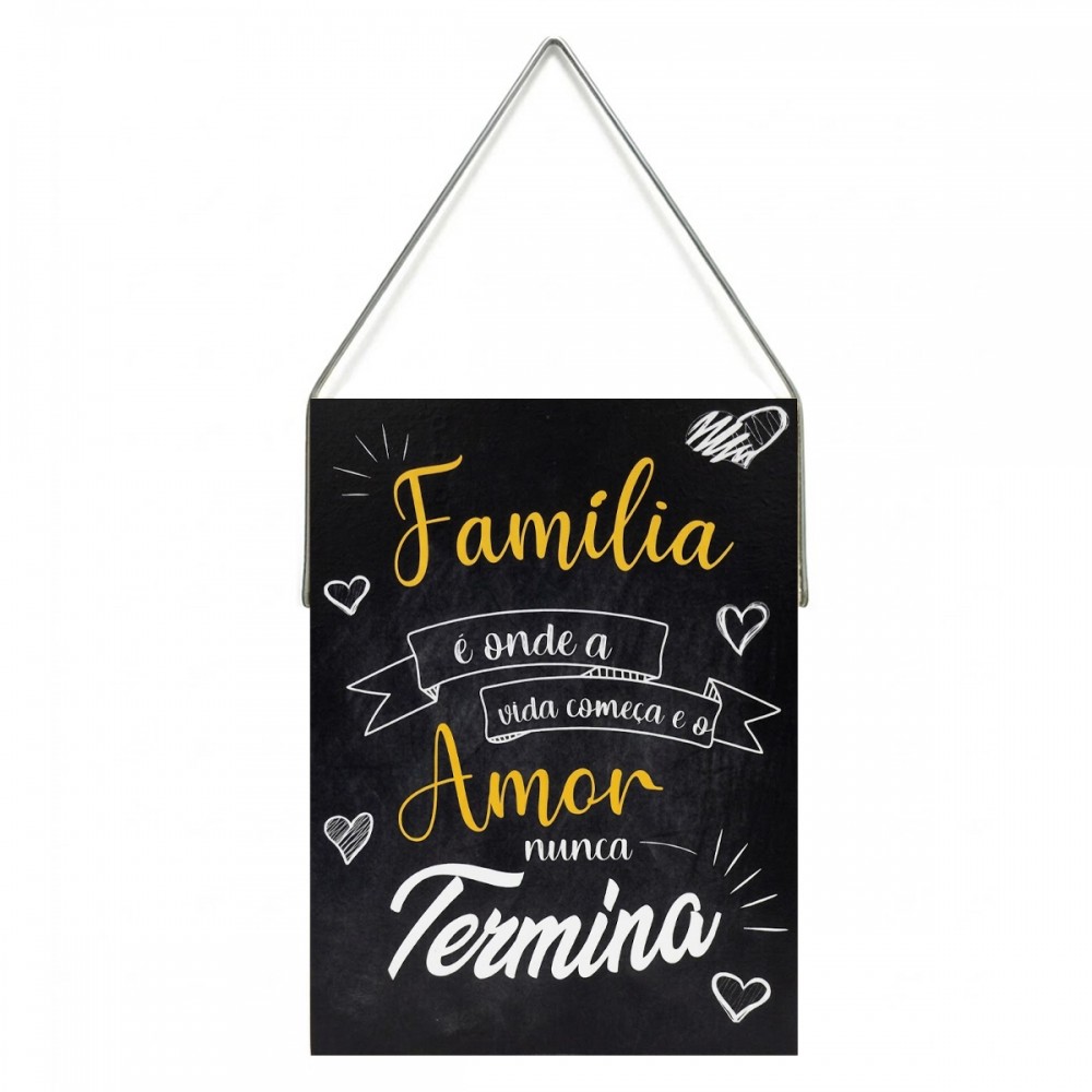 PLACA DECORATIVA DE MADEIRA COM CORDA REF: JPL2139