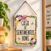 PLACA DECORATIVA RETANGULAR COM CORDA REF: JPL2203