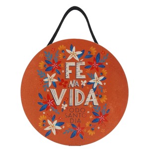 PLACA DECORATIVA DE MADEIRA COM CORDA REF: JPL2239