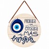 PLACA DECORATIVA DE MADEIRA COM CORDA REF: JPL2245 PLACA DECORATIVA DE MADEIRA COM CORDA REF: JPL2245