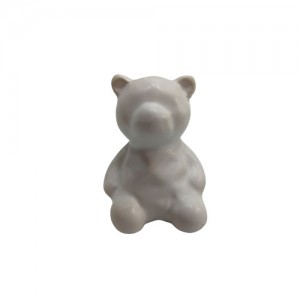 ENFEITE URSO PORCELANA BRANCO ENFEITE URSO PORCELANA BRANCO