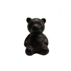 ENFEITE URSO PORCELANA PRETO