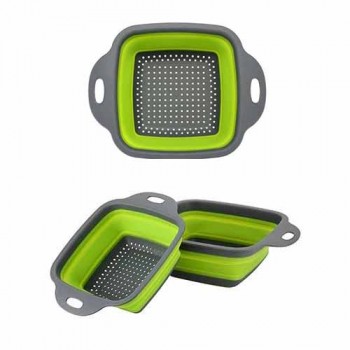 ESCORREDOR DE SILICONE VERDE