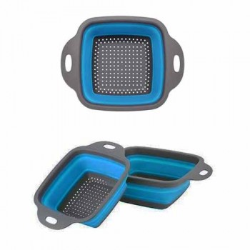 ESCORREDOR DE SILICONE AZUL