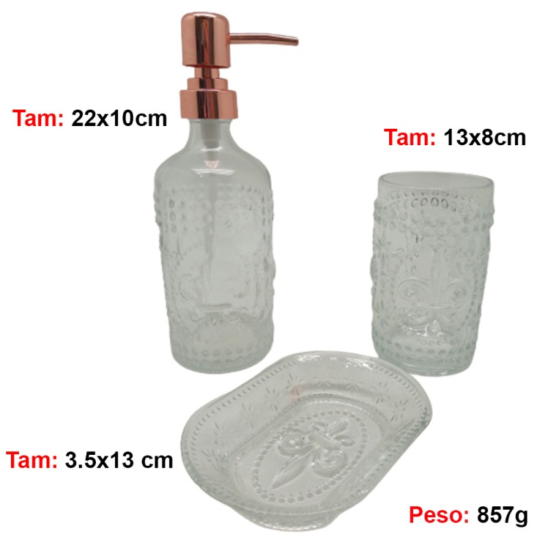 JOGO DE BANHEIRO 3PCS 