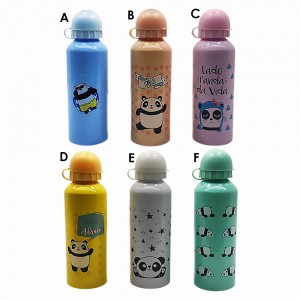 GARRAFA SQUEEZE MODELO PANDA EM ALUMÍNIO 500ML  REF: CB0204 GARRAFA SQUEEZE MODELO PANDA EM ALUMÍNIO 500ML  REF: CB0204