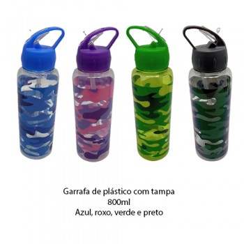 SQUEEZE DE PLÁSTICO 800ML AZUL REF: CB1106