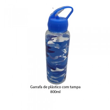 SQUEEZE DE PLÁSTICO 800ML AZUL REF: CB1106