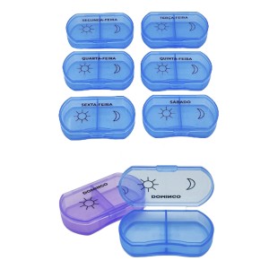 KIT PORTA COMPRIMIDO SEMANAL EM PLÁSTICO REF: CB3254 KIT PORTA COMPRIMIDO SEMANAL EM PLÁSTICO REF: CB3254