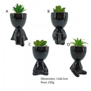 VASO DECORATIVO DE CERÂMICA REF:HD80730