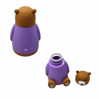 GARRAFA 3D MODELO URSO EM PLÁSTICO E VIDRO 300ML REF: HG83606