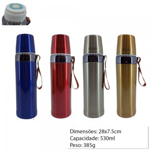 GARRAFA TERMICA DE INOX 530ML REF: HG85065 GARRAFA TERMICA DE INOX 530ML REF: HG85065