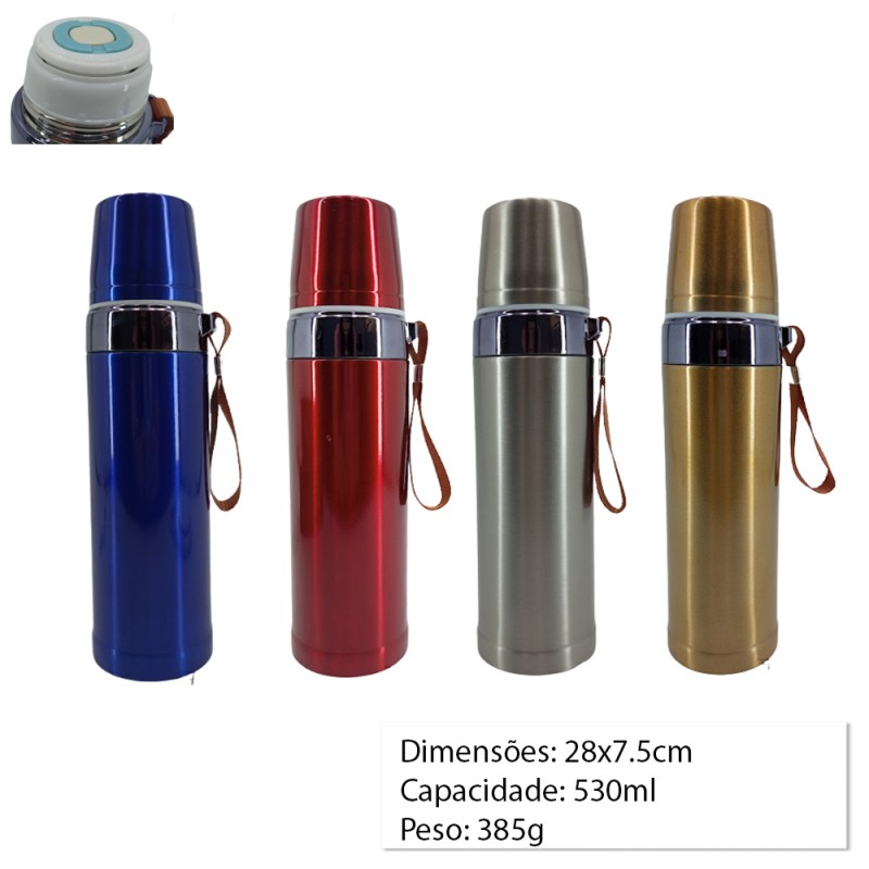 GARRAFA TERMICA DE INOX 530ML REF: HG85065