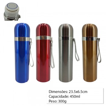 GARRAFA TERMICA DE INOX 450ML REF:HG83536 GARRAFA TERMICA DE INOX 450ML REF:HG83536