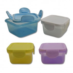 KIT POTES DE PLÁSTICO COLORIDOS COM 4 PEÇAS REF: HU56682 KIT POTES DE PLÁSTICO COLORIDOS COM 4 PEÇAS REF: HU56682