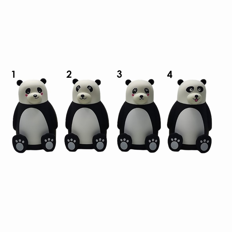 GARRAFA 3D MODELO URSO PANDA EM PLÁSTICO E VIDRO 300ML REF: HG83605