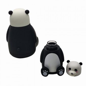 GARRAFA 3D MODELO URSO PANDA EM PLÁSTICO E VIDRO 300ML REF: HG83605