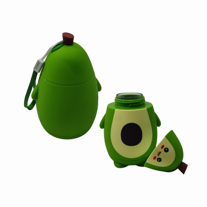 GARRAFA 3D MODELO ABACATE EM PLÁSTICO E VIDRO 300ML REF: HG83607