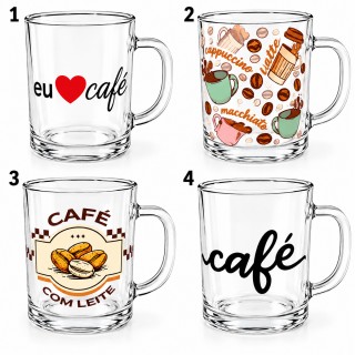 CANECA DE VIDRO 230ML REF: 7386