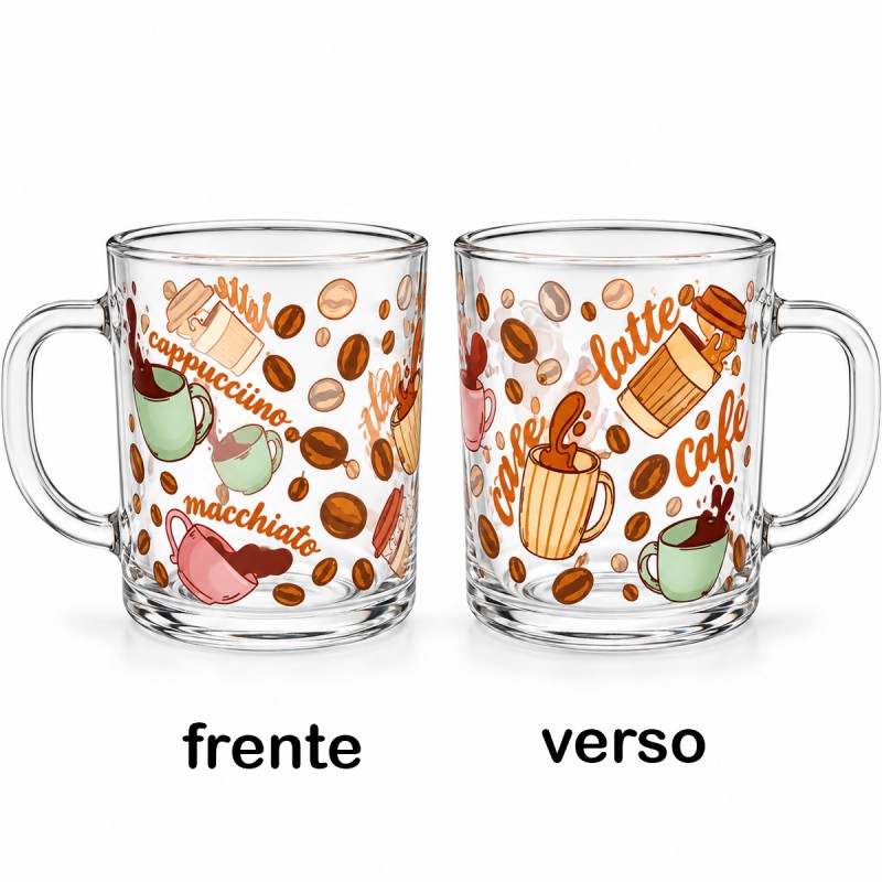 CANECA DE VIDRO 230ML REF: 7386