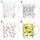 CANECA DE VIDRO ESTAMPADA 230ML REF: 7387
