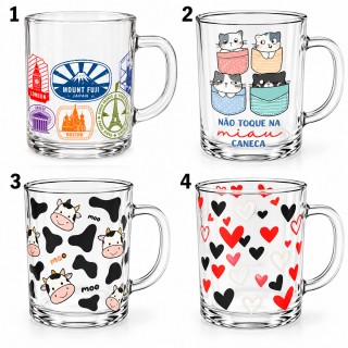 CANECA DE VIDRO 230ML REF: 7388