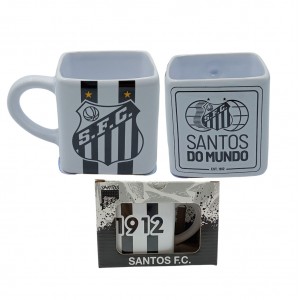 CANECA QUADRADA SANTOS 330ML  REF: 015158 CANECA QUADRADA SANTOS 330ML  REF: 015158