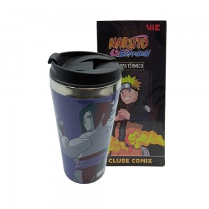 COPO DE VIAGEM MODELO SASUKE EM INOX 450ML  REF: 21648 COPO DE VIAGEM MODELO SASUKE EM INOX 450ML  REF: 21648