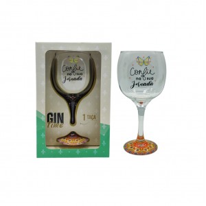 TAÇA GIN EM VIDRO MODELO CONFIE 600ML  REF: 8768 TAÇA GIN EM VIDRO MODELO CONFIE 600ML  REF: 8768