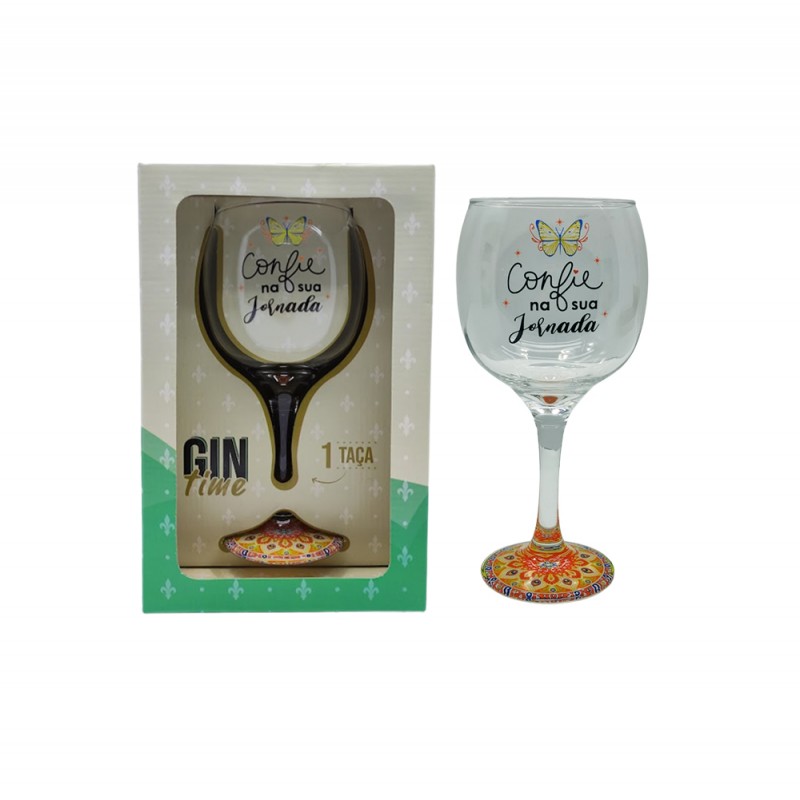 TAÇA GIN EM VIDRO MODELO CONFIE 600ML REF: 8768 TAÇA GIN EM VIDRO MODELO CONFIE 600ML REF: 8768