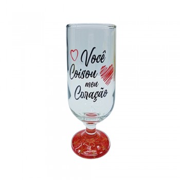 TAÇA PARA CERVEJA MODELO VOCÊ COISOU MEU CORAÇÃO  REF: 8794