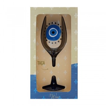 TAÇA DE VINHO OLHO GREGO 385ML  REF: 8804