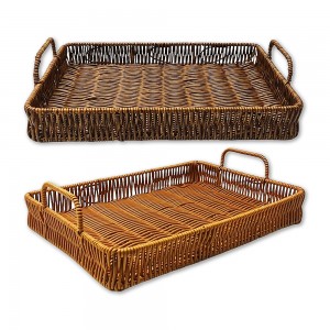 BANDEJA DECORATIVA RETANGULAR COM ALÇA EM METAL PLÁSTICO REF: BAN2935 BANDEJA DECORATIVA RETANGULAR COM ALÇA EM METAL PLÁSTICO REF: BAN2935