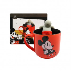 CANECA COM INFUSOR MODELO MICKEY MOUSE EM CERÂMICA 350ML REF: 10025112 CANECA COM INFUSOR MODELO MICKEY MOUSE EM CERÂMICA 350ML REF: 10025112