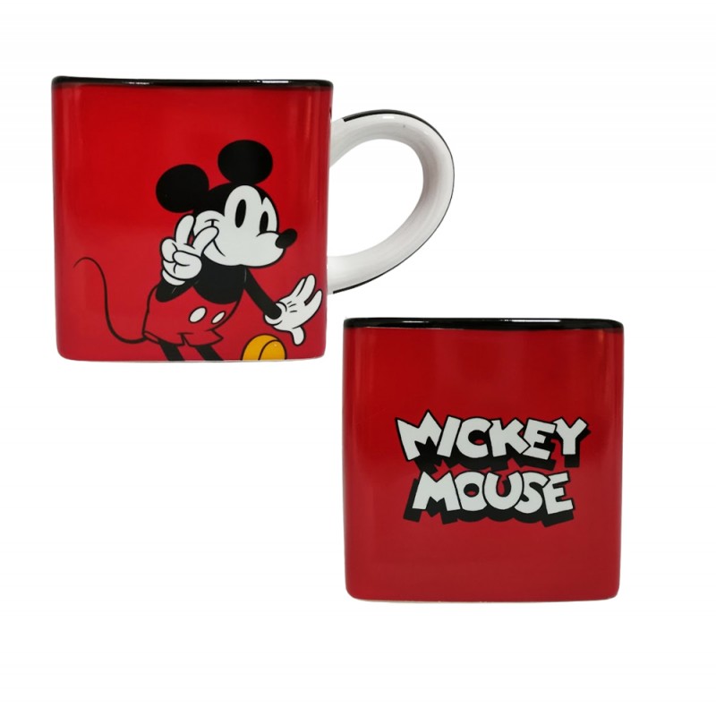 CANECA CUBO MODELO MICKEY MOUSE EM CÊRAMICA 300ML REF: 10025128