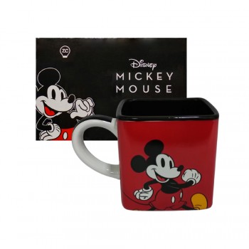 CANECA CUBO MODELO MICKEY MOUSE EM CÊRAMICA 300ML REF: 10025128