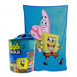 KIT BALDE COM MANTA MODELO BOB ESPONJA  REF: 10140890
