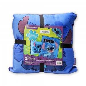 KIT ALMOFADA + MANTA MODELO STITCH EM POLIÉSTER REF: 10140899