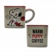 CANECA QUADRADA MODELO SNOOP PUPPY COFFEE 300ML EM CERÂMICA REF: 10025187