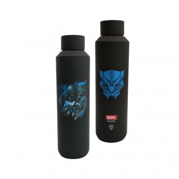 GARRAFA ACQUA MODELO PANTERA NEGRA EM INOX 600ML REF: 10072567