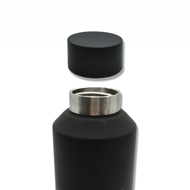 GARRAFA ACQUA MODELO PANTERA NEGRA EM INOX 600ML REF: 10072567