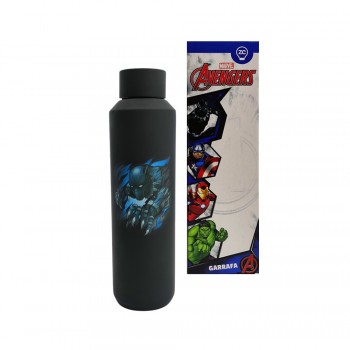 GARRAFA ACQUA MODELO PANTERA NEGRA EM INOX 600ML REF: 10072567